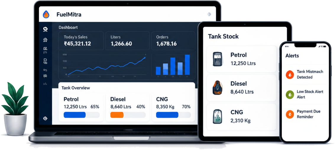 FuelMitra App Mockup